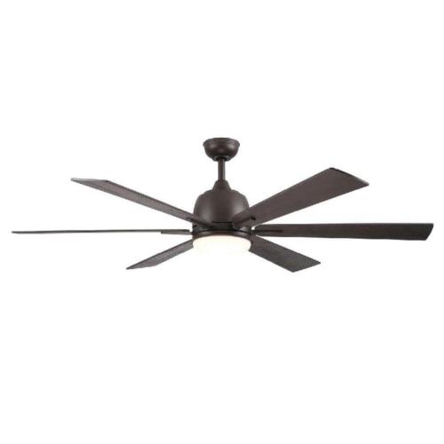 Harbor Breeze Bradbury 60-in Bronze LED Indoor Ceiling Fan with Light (6-Blade)