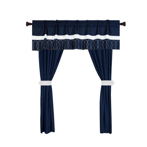 24-Piece Navy King Chic Home Design Dinah Comforter Set