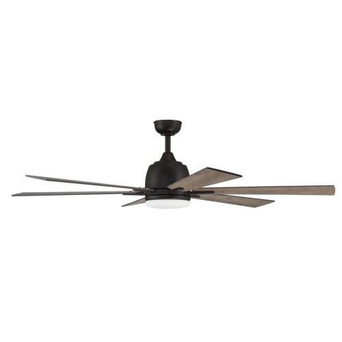 Harbor Breeze Bradbury 60-in Bronze LED Indoor Ceiling Fan with Light (6-Blade)
