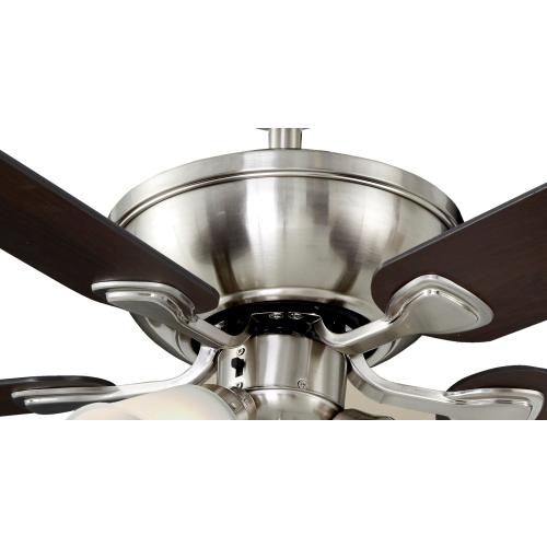 Harbor Breeze Sailor Bay 52-in Brushed Nickel LED Indoor Ceiling Fan with Light (5-Blade)