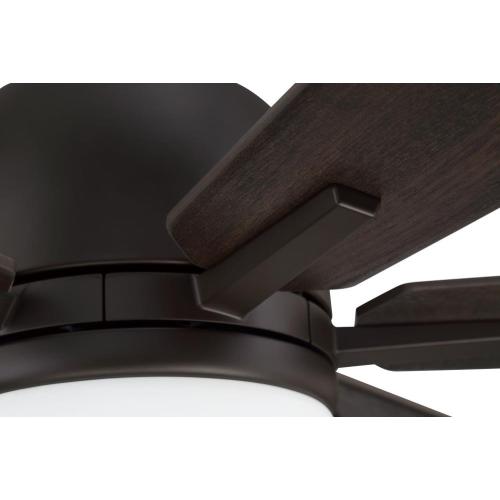 Harbor Breeze Bradbury 60-in Bronze LED Indoor Ceiling Fan with Light (6-Blade)