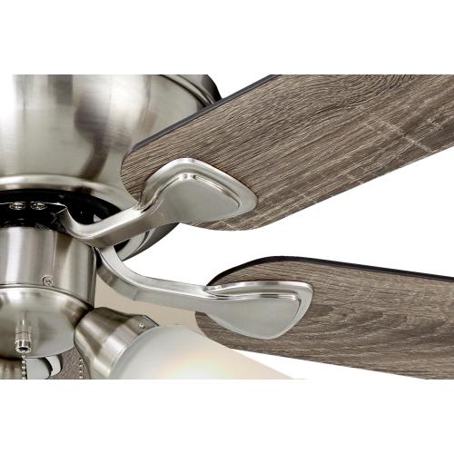 Harbor Breeze Sailor Bay 52-in Brushed Nickel LED Indoor Ceiling Fan with Light (5-Blade)