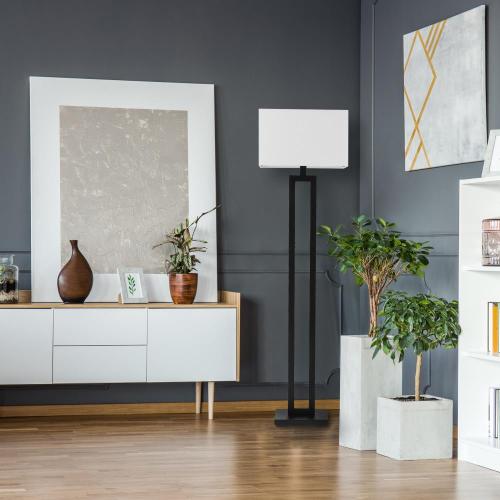 Globe Electric D'Alessio 58-in Matte Black Floor Lamp