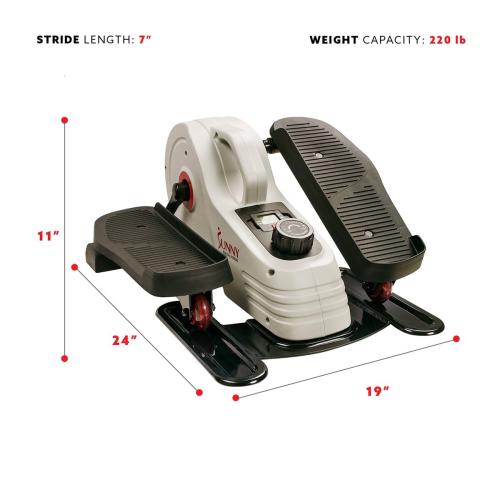 Sunny Health & Fitness Magnetic Under Desk Elliptical Peddler Exerciser