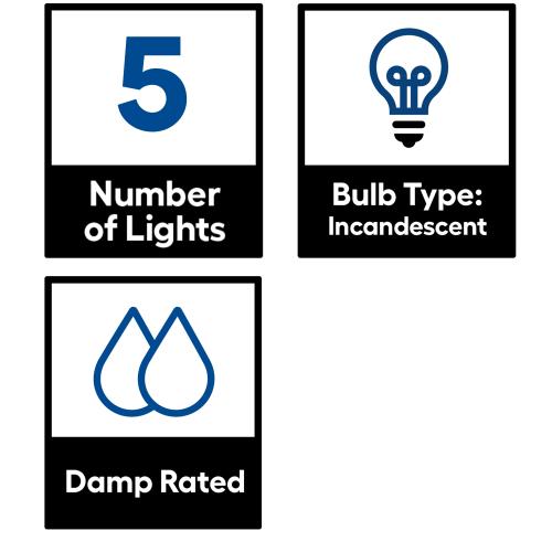 allen   roth Merington 4-Light Nickel Transitional Vanity Light Bar