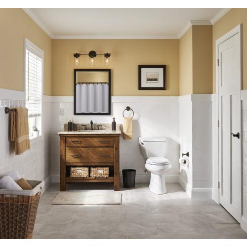 allen   roth Vallymede 3-Light Bronze Farmhouse Vanity Light