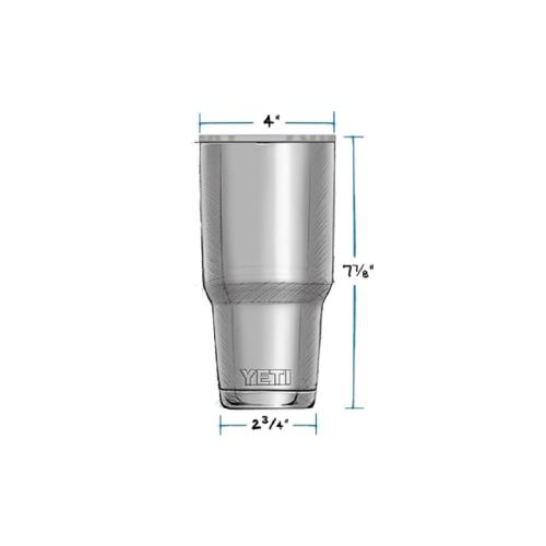 YETI Rambler 30-fl oz Stainless Steel Tumbler with MagSlider Lid, Northwoods black