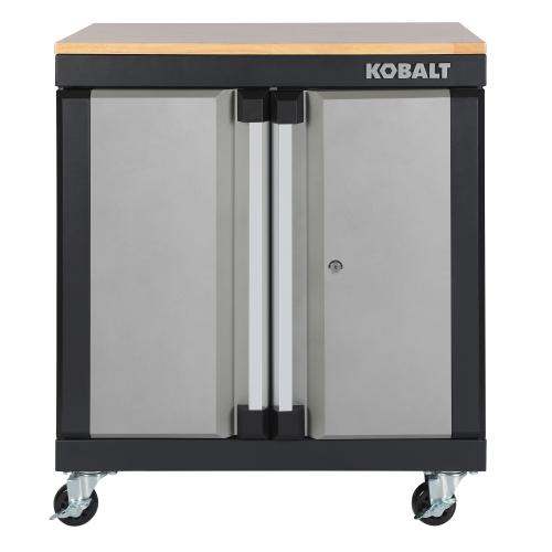 Kobalt 28-in W x 32.8-in H x 18.5-in D Steel Freestanding Garage Cabinet