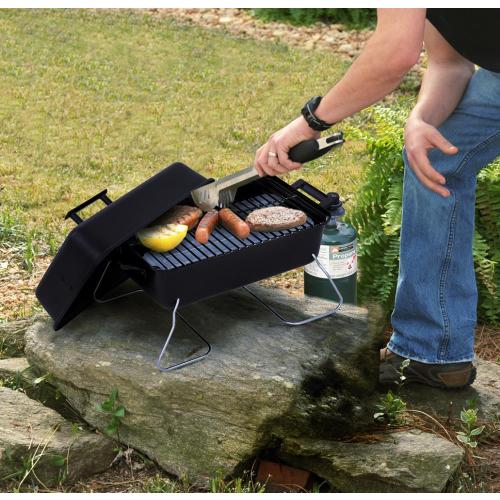 Char-Broil Black 11000-BTU 187-sq in Portable Gas Grill