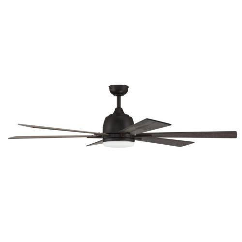 Harbor Breeze Bradbury 60-in Bronze LED Indoor Ceiling Fan with Light (6-Blade)