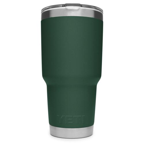 YETI Rambler 30-fl oz Stainless Steel Tumbler with MagSlider Lid, Northwoods black