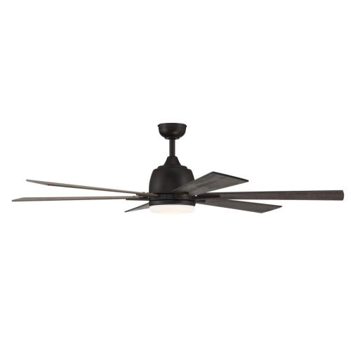 Harbor Breeze Bradbury 60-in Bronze LED Indoor Ceiling Fan with Light (6-Blade)