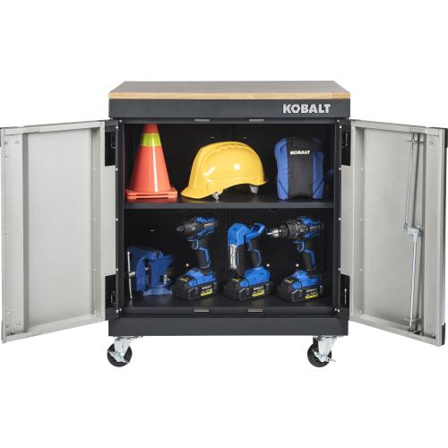 Kobalt 28-in W x 32.8-in H x 18.5-in D Steel Freestanding Garage Cabinet