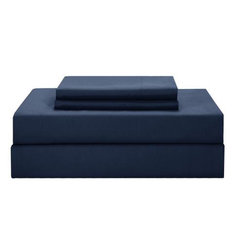 24-Piece Navy King Chic Home Design Dinah Comforter Set