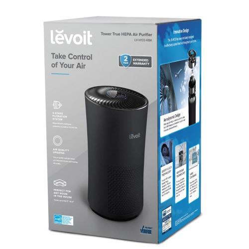 Levoit 3-Speed (Covers: 538-sq ft)  Black True HEPA Air Purifier ENERGY STAR