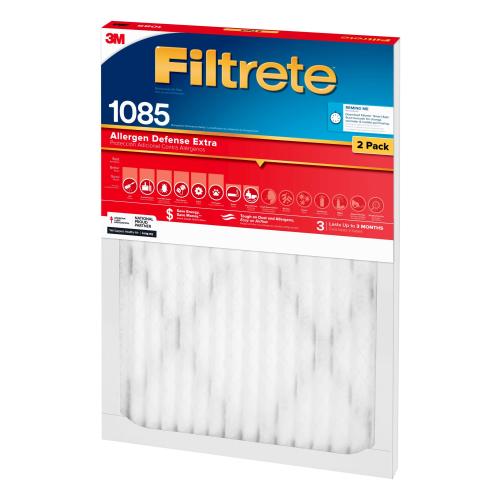 Filtrete 20-in x 20-in x 1-in 1085 MPR Allergen Defense Extra 2-Pack Electrostatic Pleated Air Filter
