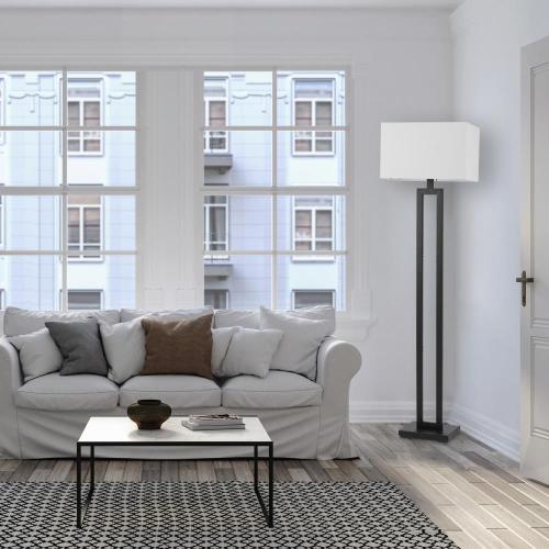 Globe Electric D'Alessio 58-in Matte Black Floor Lamp