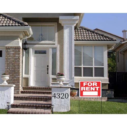 Hillman Sign Center 18-in x 24-in Plastic Rent/For Rent Sign