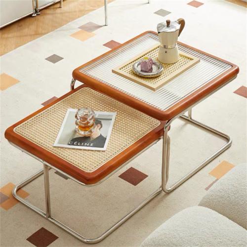 Postfield Nesting Coffee Table - Table Top Color: Brown