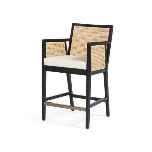 ANTONIA STOOL-BRUSJED EBONY -BAR (1)