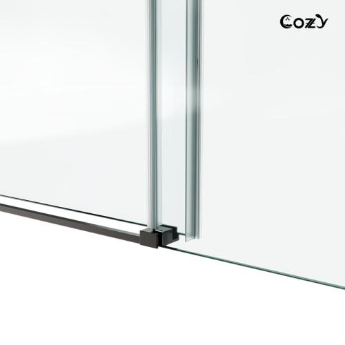 Glass shower door hardware TP-11 series bag  C of ABC Finish: Matte Black