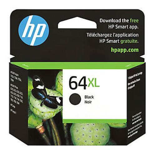 HP 64XL Black High-Yield Ink Cartridge - Instant Ink Eligible