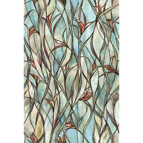 Size 25 in. W X 36 L Artscape Multicolored Savannah Indoor Window Film 24 in. W X 36 in. L