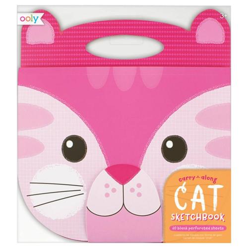 OOLY Carry Along Size 8 in. W X 9 in. L Color Pink  Sketch Pad 1 ct