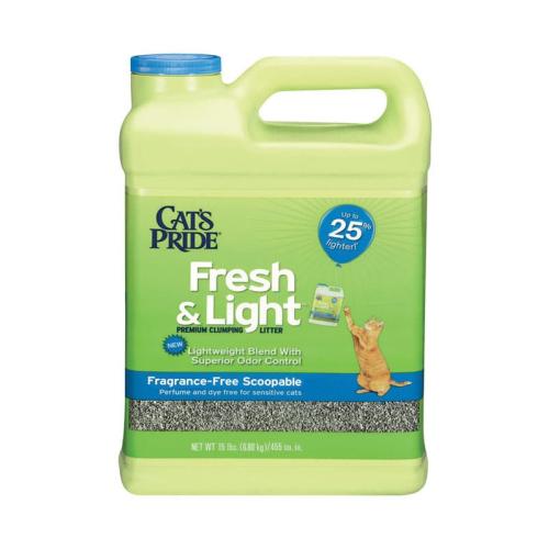 Cat's Pride Fresh & Light No Scent Cat Litter 15 lb