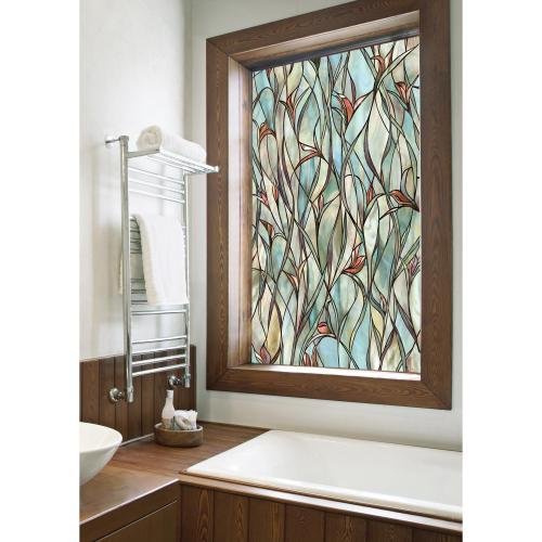 Size 25 in. W X 36 L Artscape Multicolored Savannah Indoor Window Film 24 in. W X 36 in. L
