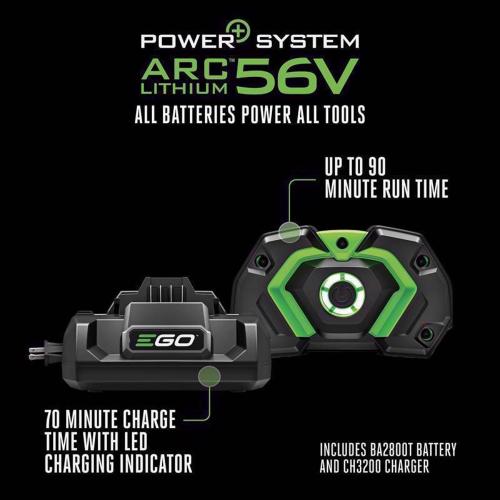 EGO Power  LB7654 200 mph 765 CFM 56 V Battery Handheld Leaf Blower Kit (Battery & Charger) W/ 5.0 AH BATTERY