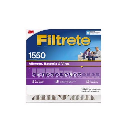 3M Filtrete 20 in. W X 20 in. H X 4 in. D Polyester 12 MERV Pleated Allergen Air Filter 1 pk