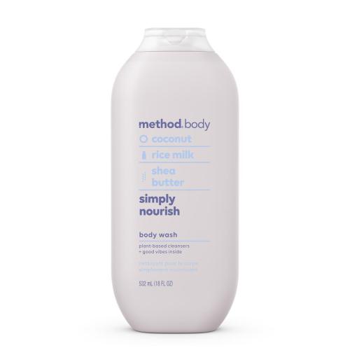 2 Pack Method Simply Nourish Scent Body Wash 18 oz