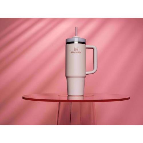 Stanley The Quencher H2.0 FlowState 30 oz Rose Quartz BPA Free Double-wall Vacuum Insulated Tumbler MISSING STRAW