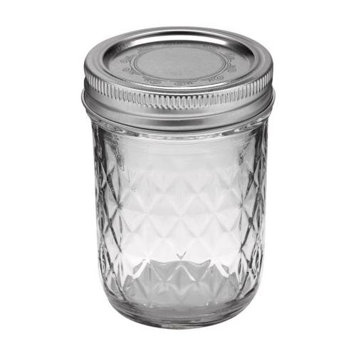 Ball Quilted Crystal Regular Mouth Jelly Jar 8 oz
