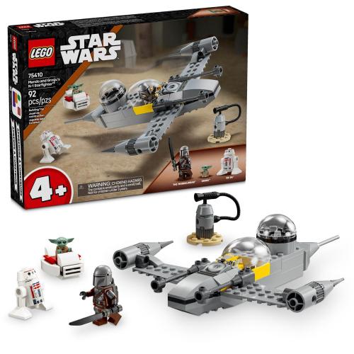 LEGO Star Wars Mando and Grogu's N-1 Starfighter Building Toy Multi