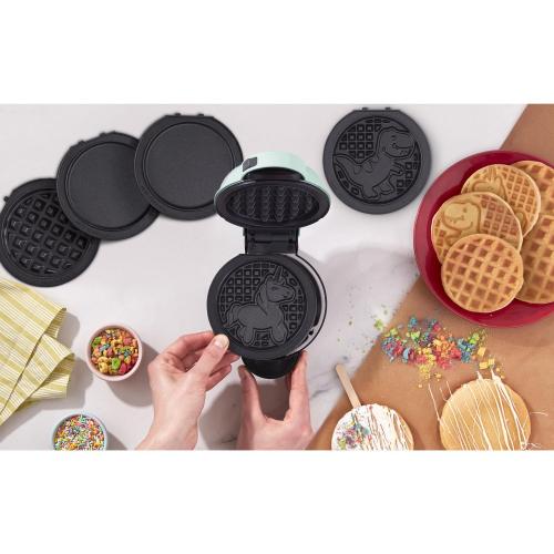 Dash 1 waffle Aqua Plastic Waffle Maker❗MAY HAVE MISSING PIECES/NEEDS CLEANING❗