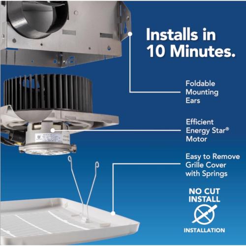 Broan-NuTone Economy Energy Star 50 CFM 2 Sones Bathroom Ventilation Fan