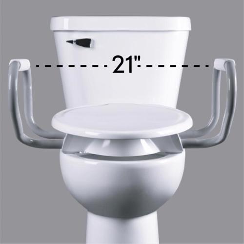 Mayfair by Bemis Assurance Elongated/Round Gray Seat Support Arms