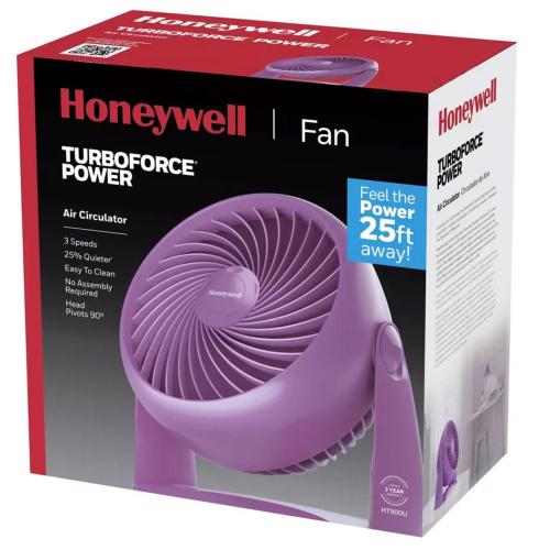 Honeywell TurboForce 10.9 in. H 3 speed Air Circulator Fan