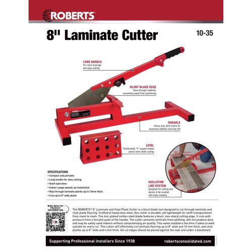 Roberts 5.8 in. H X 9.8 in. W X 29 in. L Steel Laminate Cutter 1 pk