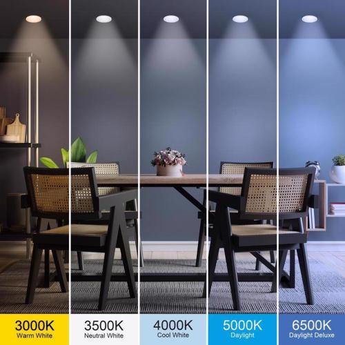 Feit EDGELIT Frost Warm White 7.5 in. W Aluminum LED Retrofit Recessed Lighting 10.5 W