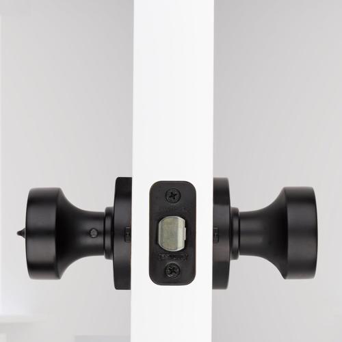 Kwikset Signature Series Pismo Matte Black Knob Right or Left Handed