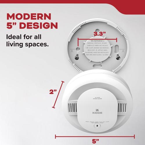 Kidde Detect Battery-Powered Photoelectric Smoke Detector 1 pk