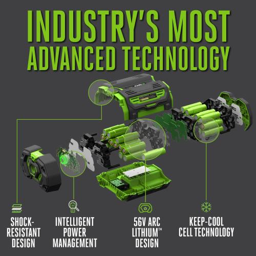 EGO 56V Power  BA1400T 2.5 Ah Lithium-Ion Battery 1 pc (no test)