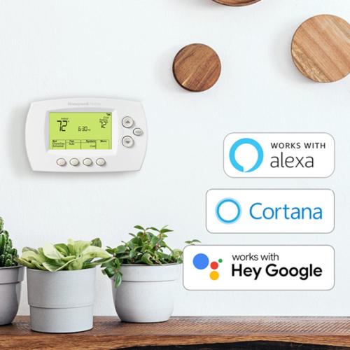 Honeywell Home Built In WiFi Heating and Cooling Push Buttons Programmable Thermostat