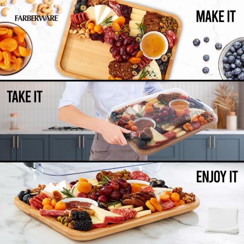 Lifetime Brands 14 in. L X 11 in. W Bamboo Cutting Board & Serve Tray