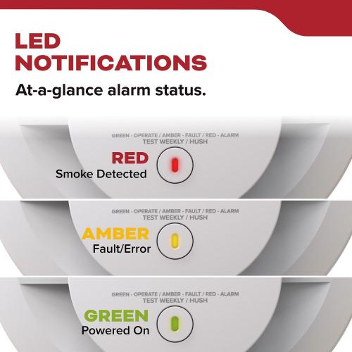 Kidde Detect Battery-Powered Photoelectric Smoke Detector 1 pk