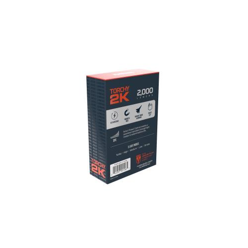 NEBO Torchy 2000 lm Gray LED Pocket Light 18650 Battery