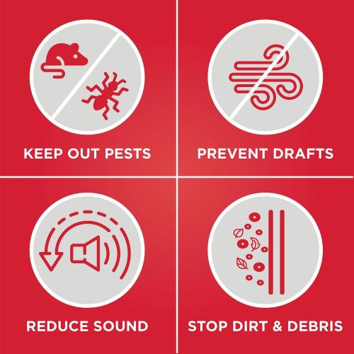 M-D Building Products CINCH White Vinyl Under Door Seal For Doors 36 in. L X 1.75 in.